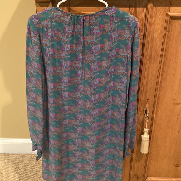 Vintage Soo Young Lee Silk Dress Sz. 10 - Picture 4 of 5